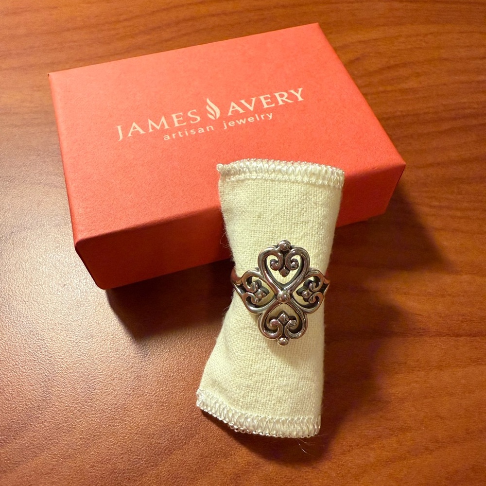 James Avery Adorned Hearts Ring